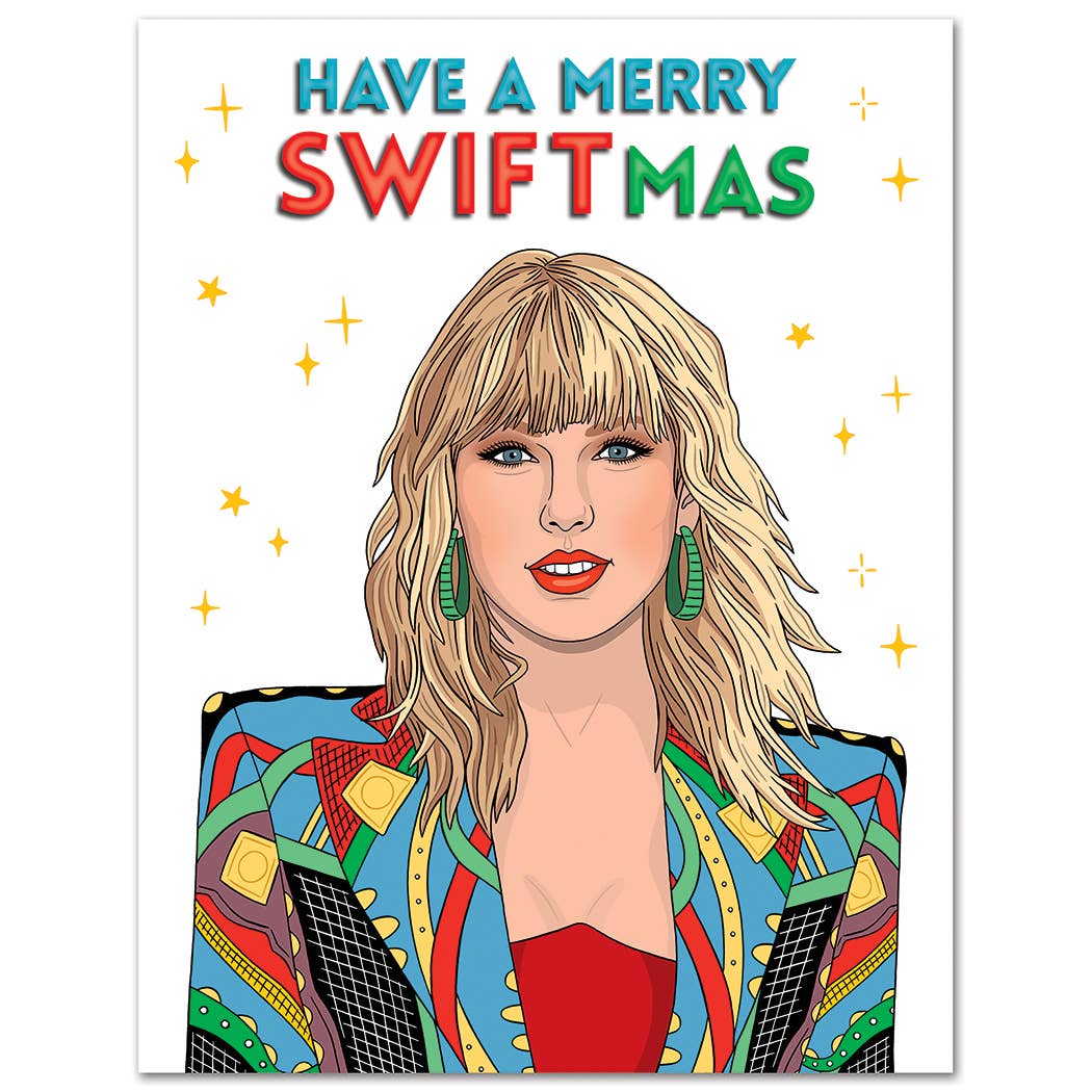 Taylor Merry Swift-mas Christmas Cards - 8 Pack